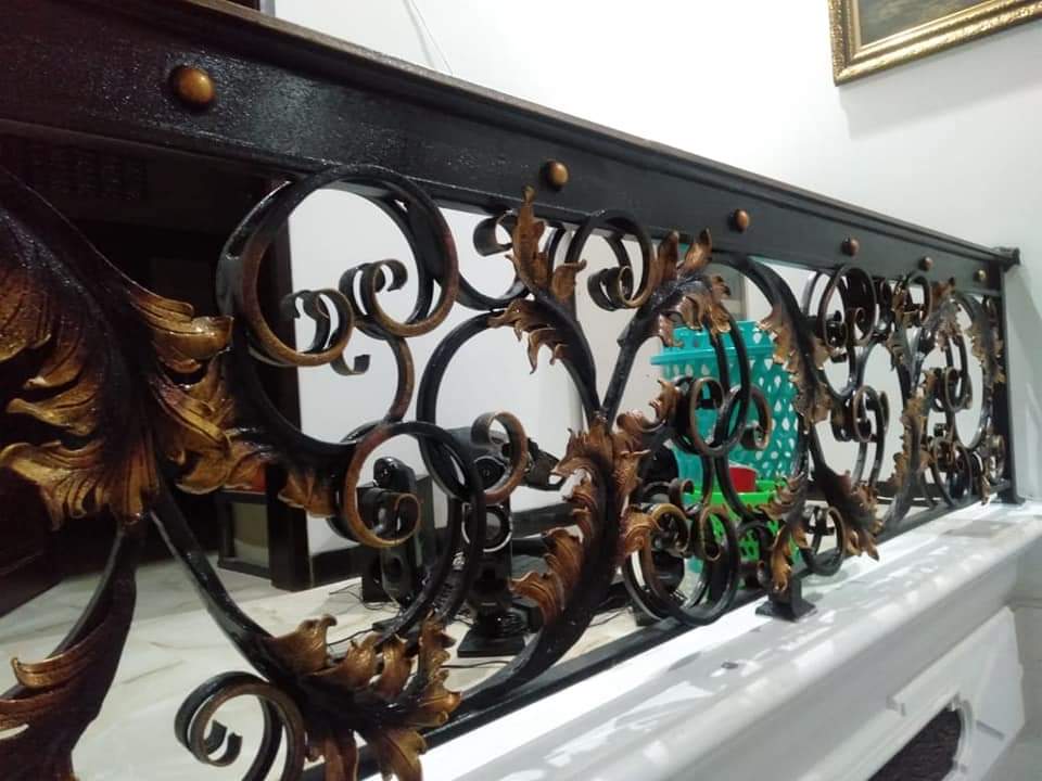 Pagar besi tempa klasik minimalis modern di Salatiga