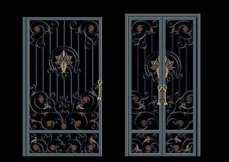 Gerbang Besi Tempa Klasik Eropa Mewah di Kendal