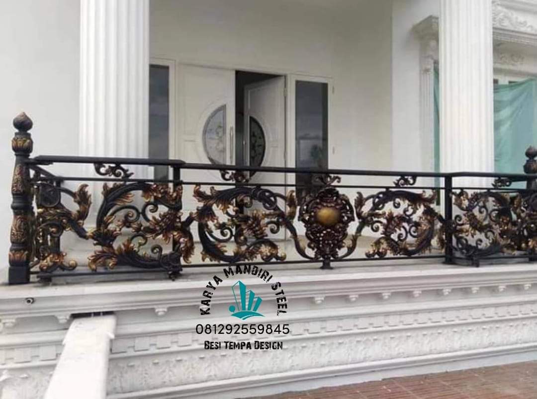 Pagar Besi Tempa Mewah Modern untuk Rumah Elite Kendal